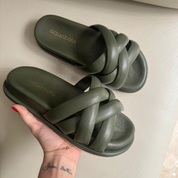 Sandalia Greta Oliva